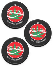 Enjoy Can-nabis Circle Ornament (Porcelain) tile