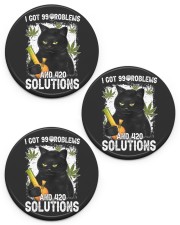 I Got 99 Problems and 420 Solutions Circle Ornament (Porcelain) tile