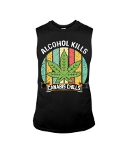Alcohol Kills Canabis Chills Sleeveless Tee tile