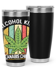 Alcohol Kills Canabis Chills 30oz Tumbler tile