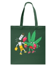 Cannabis Knocks Out Tobacco Tote Bag tile