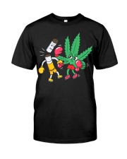 Cannabis Knocks Out Tobacco Premium Fit Mens Tee tile
