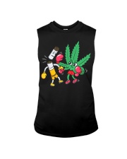 Cannabis Knocks Out Tobacco Sleeveless Tee tile