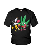 Cannabis Knocks Out Tobacco Youth T-Shirt tile