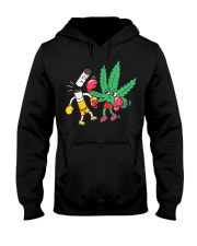 Cannabis Knocks Out Tobacco Hooded Sweatshirt front