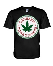 can-nabis connoisseur V-Neck T-Shirt tile