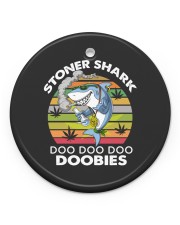Stoner Shark Doobies Circle Ornament (Porcelain) tile