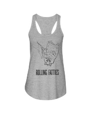 Cat Rolling Fatties Ladies Flowy Tank tile