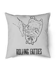 Cat Rolling Fatties Indoor Pillow tile