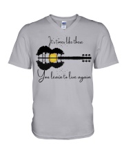 You Learn To Live Again. V-Neck T-Shirt tile