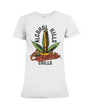 Alco-hol K-ills Can-nabis Chills Premium Fit Ladies Tee tile