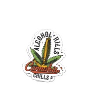 Alco-hol K-ills Can-nabis Chills Sticker tile