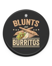 Blunts And Burritos Circle Ornament (Porcelain) tile