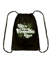 Cannabis helps Drawstring Bag tile