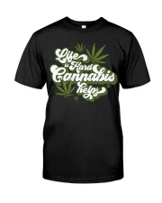 Cannabis helps Premium Fit Mens Tee tile