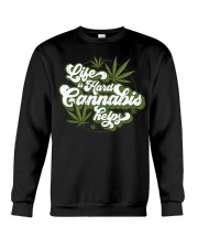 Cannabis helps Crewneck Sweatshirt tile