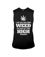 I Love Girls Who Smoke Weed Sleeveless Tee tile