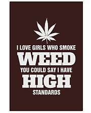 I Love Girls Who Smoke Weed Vertical Poster tile