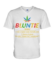 Bluntie Like A Regular Aunty V-Neck T-Shirt tile