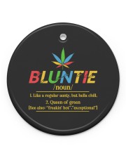Bluntie Like A Regular Aunty Circle Ornament (Porcelain) tile
