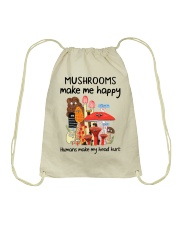 Mushrooms make me happy Drawstring Bag tile