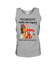 Mushrooms make me happy Unisex Tank tile