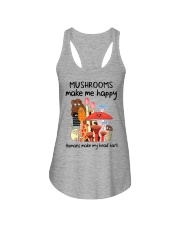 Mushrooms make me happy Ladies Flowy Tank tile