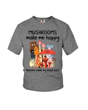 Mushrooms make me happy Youth T-Shirt tile