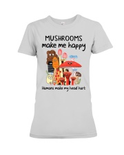 Mushrooms make me happy Premium Fit Ladies Tee tile