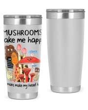 Mushrooms make me happy 20oz Tumbler tile