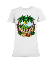 Alien Stoner Beach Party Premium Fit Ladies Tee tile
