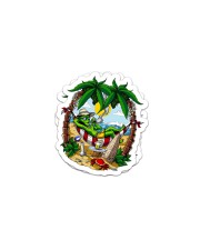 Alien Stoner Beach Party Sticker tile