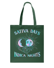 Sativa days indica nights Tote Bag tile