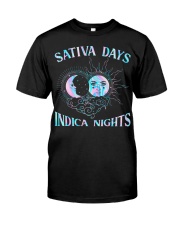 Sativa days indica nights Classic T-Shirt front