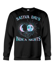 Sativa days indica nights Crewneck Sweatshirt tile