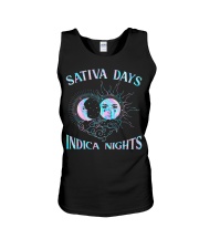 Sativa days indica nights Unisex Tank tile