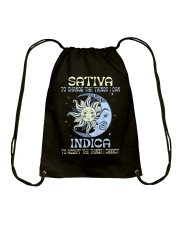 Sativa to change the things i can Drawstring Bag tile