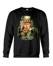 MARIJUANA UNCLE SAM AMERICA'S GOING GREEN Crewneck Sweatshirt tile