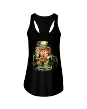 MARIJUANA UNCLE SAM AMERICA'S GOING GREEN Ladies Flowy Tank tile