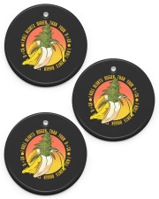 I Roll Blunts Bigger Than Your Di-ck Circle Ornament (Porcelain) tile