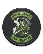 BACK-SONS OF CANNABIS 420 CHAPTER. Circle Ornament (Porcelain) tile
