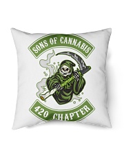 BACK-SONS OF CANNABIS 420 CHAPTER. Indoor Pillow tile