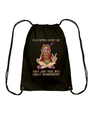 Old Hippies Don't Die Drawstring Bag tile