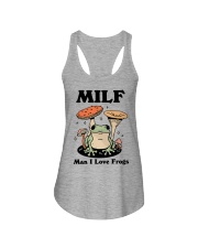 Man i love frogs Ladies Flowy Tank tile