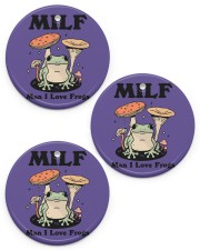 Man i love frogs Circle Ornament (Porcelain) tile