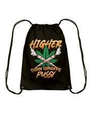 Higher Than Giraffe Pussy Funny Cannabis Drawstring Bag tile
