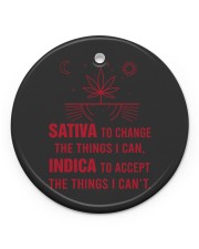 sativa-to-change-the-things-i-can-indica-to-accept-the-things-i Circle Ornament (Porcelain) tile