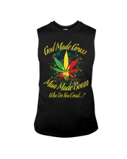 God Made Grass Man Made Booze 2 Sleeveless Tee tile