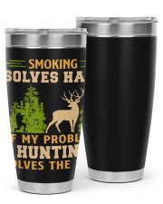 Sm-oking solves half of my problems Hunting solves the rest 30oz Tumbler tile