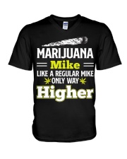 Mar-ijuana Mike V-Neck T-Shirt tile